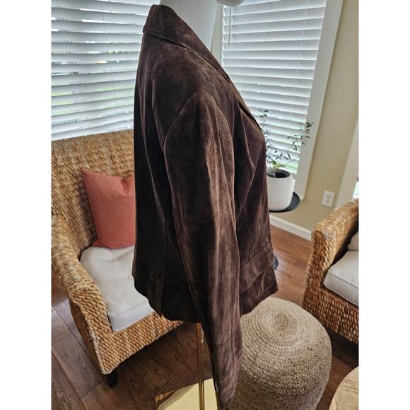 Valerie Stevens Brown Leather Jacket Women's Size XL NWT Vintage Boho - Picture 5 of 16